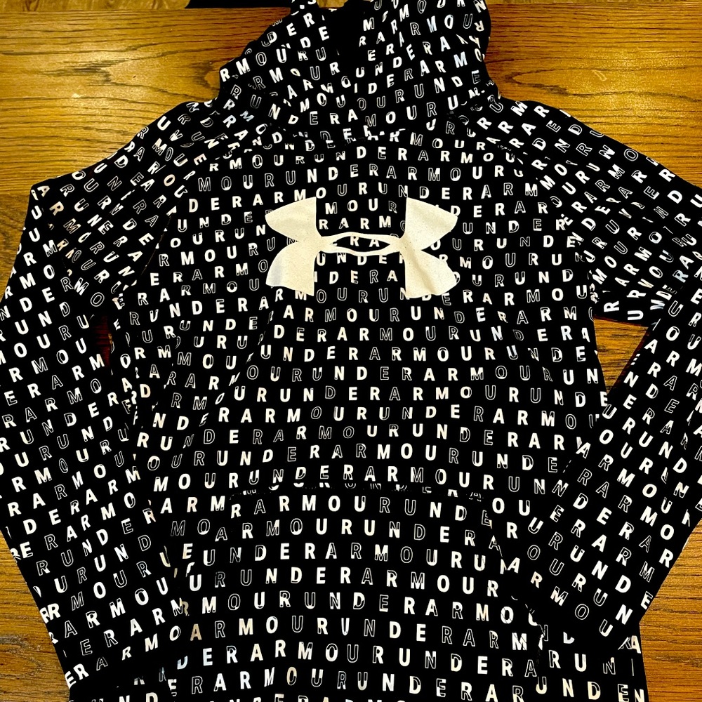 Girls size youth large Under Armour hooded sweatshirt